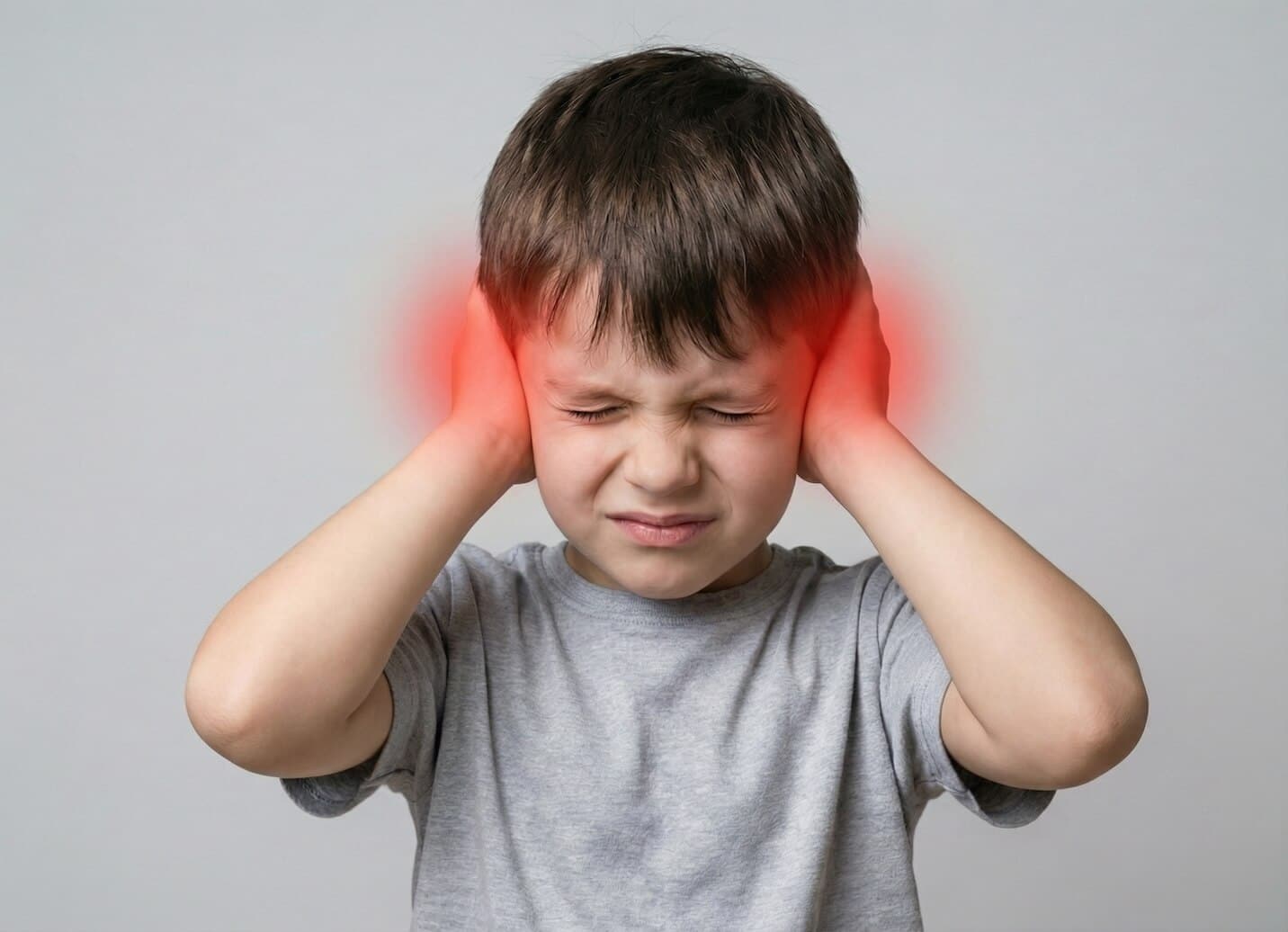 Patient mit HNO-Beschwerden beim Arztbesuch